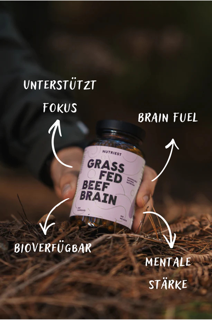 Getrocknetes Weiderind Gehirn in Kapseln