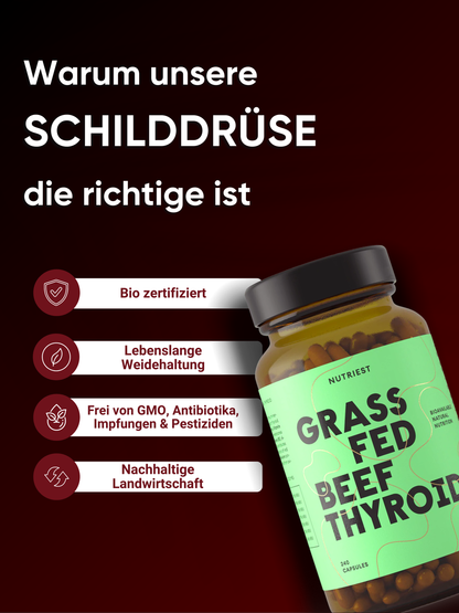 Grass Fed Desiccated Beef Thyroid Supplement