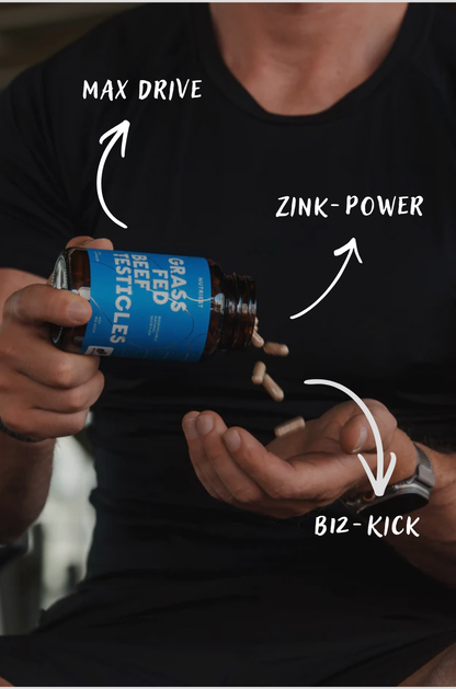 Getrocknete Bio Weiderind Hoden (Stierhoden) in praktischer Kapsel