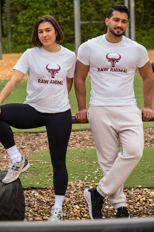Das Raw Animal T-Shirt in klassischem Weiss