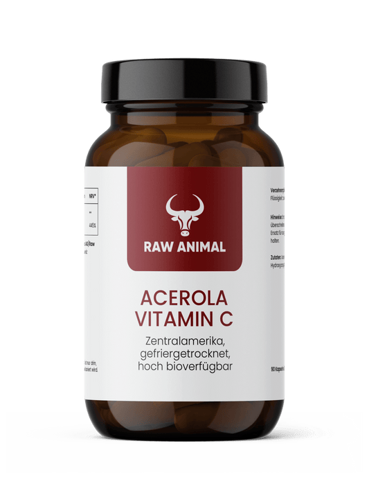 Acerola Vitamin C Kapseln hochdosiert Raw Animal - Raw Animal