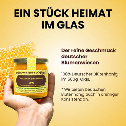 Deutscher Blütenhonig 500g Imkermeister Krüger - Raw Animal
