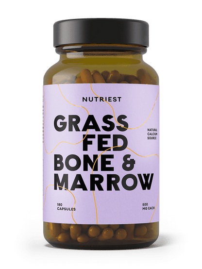 Getrocknete Bio Weiderind Knochen und Knochenmark in Kapseln NUTRIEST - Raw Animal