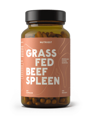 Getrocknete Bio Weiderind Milz in Kapseln NUTRIEST - Raw Animal