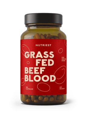 Getrocknetes Bio Weiderind Blut in Kapseln NUTRIEST - Raw Animal