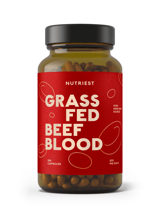 Getrocknetes Bio Weiderind Blut in Kapseln NUTRIEST - Raw Animal