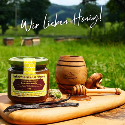 Honig mit echter Bourbon-Vanille 250g Imkermeister Krüger - Raw Animal