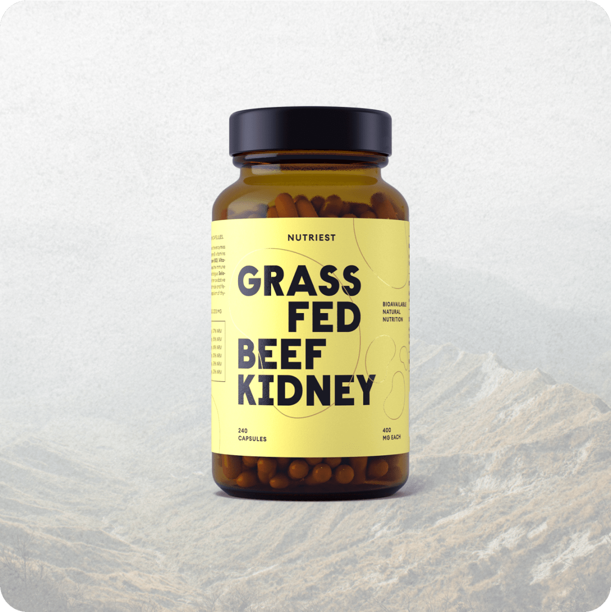 Organic beef kidney capsules from the Immune Trio