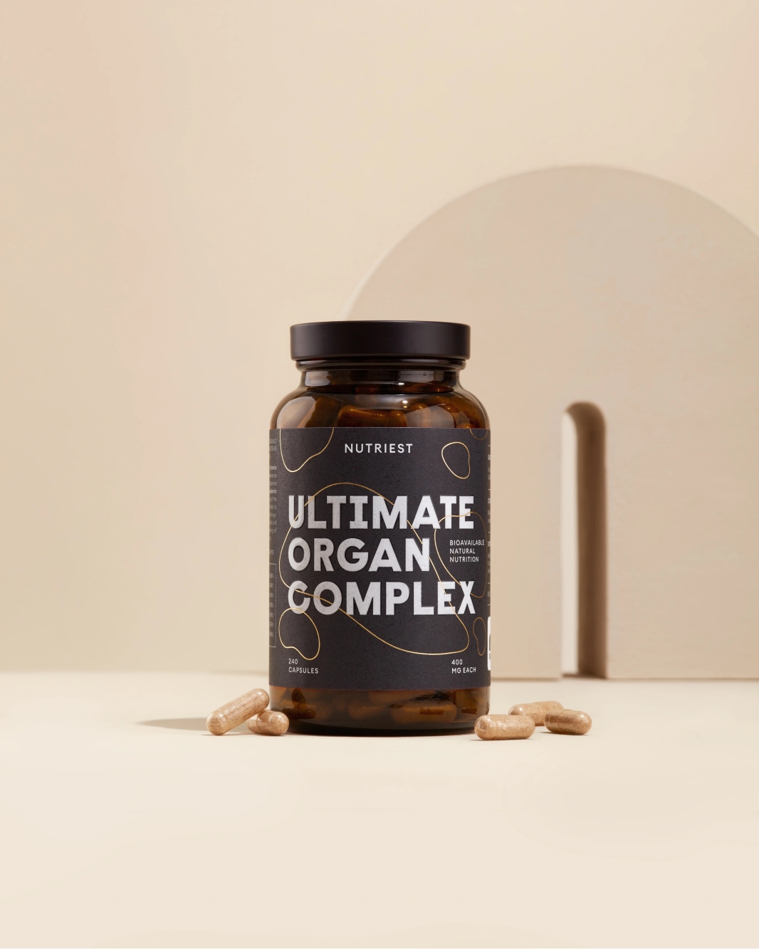 Getrockneter Bio Weiderind Ultimate Organ-Komplex in Kapseln