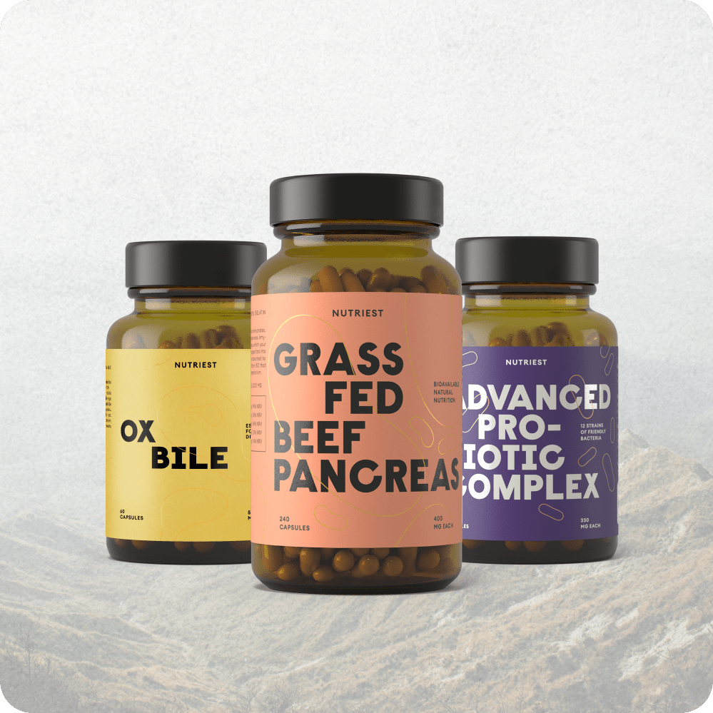 Pankreas & Galle Trio: Bio Rinderpankreas, Ochsengalle und Milchsäurebakterien Kapseln