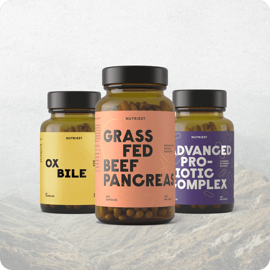 Pankreas & Galle Trio: Bio Rinderpankreas, Ochsengalle und Milchsäurebakterien Kapseln