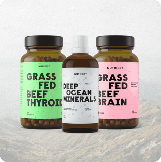 Psyche+: Rinderhirn, Bio-Schilddrüse und Tiefsee Mineralien für Nerven und Psyche